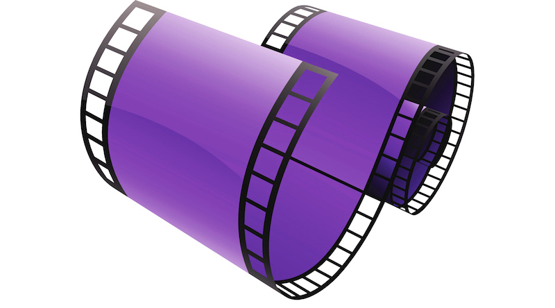 Purple Film Reel